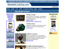 Tablet Screenshot of baseball-catcher.com